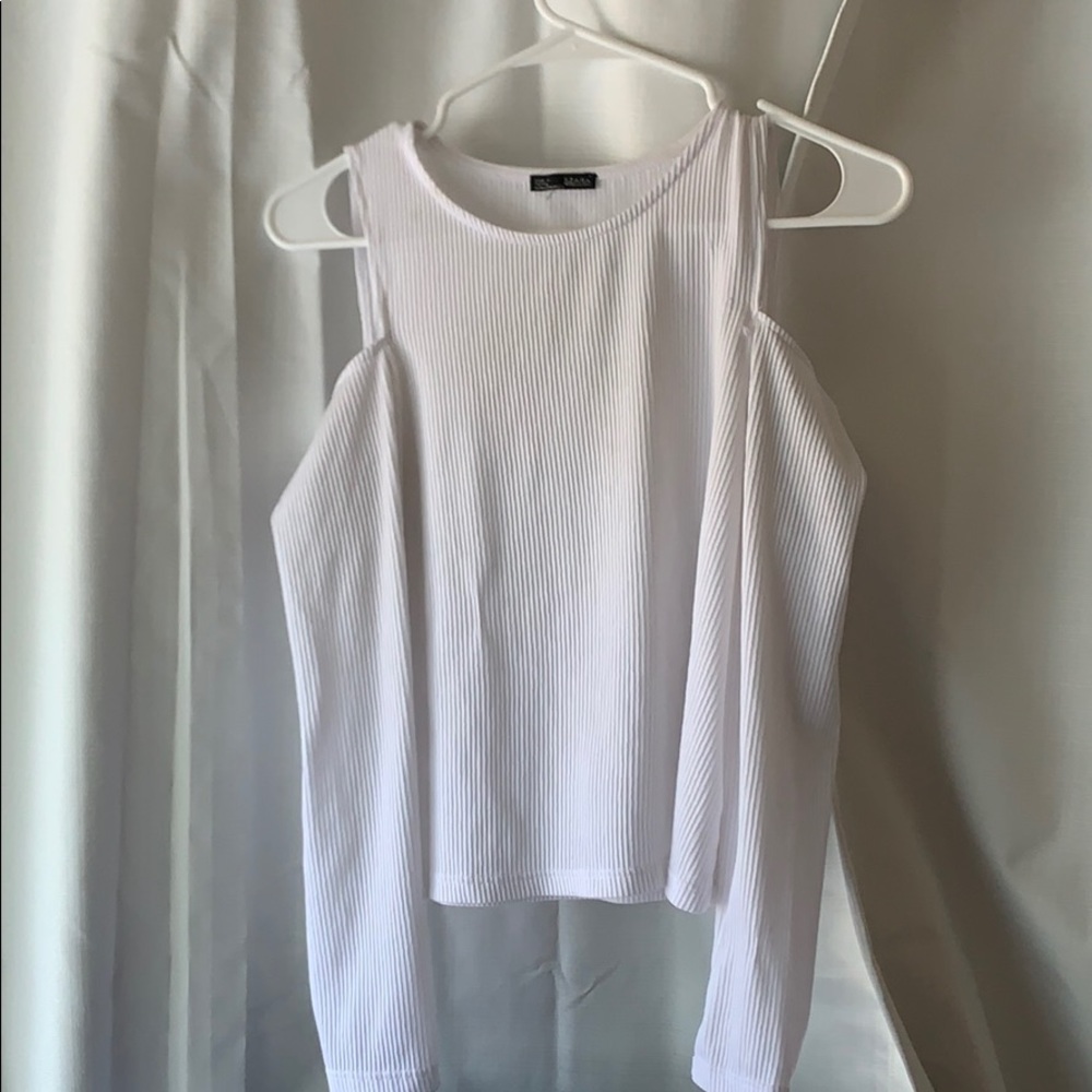 Off the shoulder long sleeve top